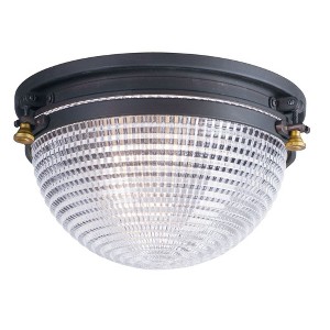 Maxim Lighting Portside 1 - Light Flush Mount in  Oil Rubbed Bronze/Antique Brass - 1 of 4