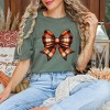 Simply Sage Market Women's Coquette Fall Plaid Short Sleeve Garment Dyed Tee - 2 of 4