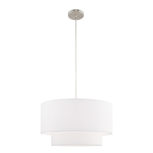 Livex Lighting Meridian 1 - Light Chandelier in  Brushed Nickel - image 1 of 2