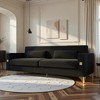 3-Seat Luxury Modern Sofa with Gold Accents - 4 of 4