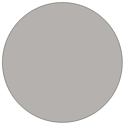Gray Round Laminate Activity Table with Adjustable Legs