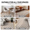 World Rug Gallery Block Shag Rug – Great for Living Room, Bedroom, or Entryway – Medium Pile, Easy to Clean – Anthracite Dark Gray - 4 of 4