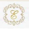Linum Home Textiles 100% Turkish Cotton MONICA Gold Thread 2PC Embellished Hand Towel Set - 3 of 3