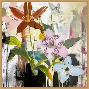 Amanti Art Floral Composition 1 by Elan Studios Canvas Wall Art Print Framed - 1 of 4
