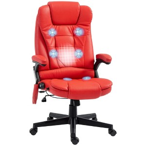 Aghana Digitals Beige Heated Massage Office Chair with 6 Vibration Points, 130° Recline, Remote - 1 of 4
