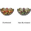 Chloe Lighting Empress Dragonfly Tiffany-Style Dark Bronze 1 Light Wall Sconce 12" Wide - 4 of 4