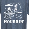 Women's - Instant Message - Mournin Skeleton And Coffee Short Sleeve Graphic T-Shirt - 2 of 4