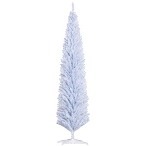 TopComfy Christmas Tree Stands Artificial Pencil Christmas Tree Slim Xmas Tree with Realistic Branch Tips for Living Room, White, 35.4"*7.9"*8.7" - 1 of 4