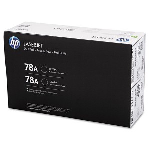 HP 78A Black Standard Yield Toner Cartridge, 2 Pack - 1 of 1