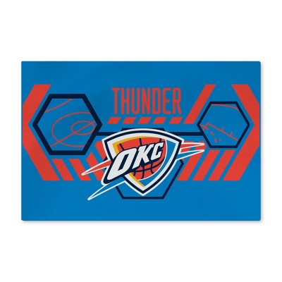 NBA Oklahoma City Thunder Agile Washable Rug 20 x 32 Inches