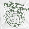 Teenage Mutant Ninja TurtlesTeenage Mutant Ninja Turtles You Want A Pizza Me Women's Loose T Shirt, White - 2 of 4