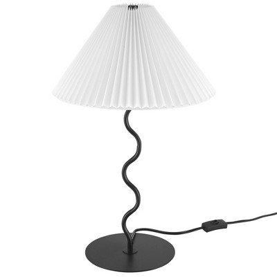 Modway Wave Table Lamp - Modern Sculptural Squiggle Lamp with Artistic Design for Bedroom, Desk, or Living Room Decor