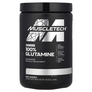 Muscletech Essential Series, Platinum 100% Glutamine, Unflavored, 5 g, 10.58 oz (300 g), Sports Nutrition Supplements, Powder - 1 of 3