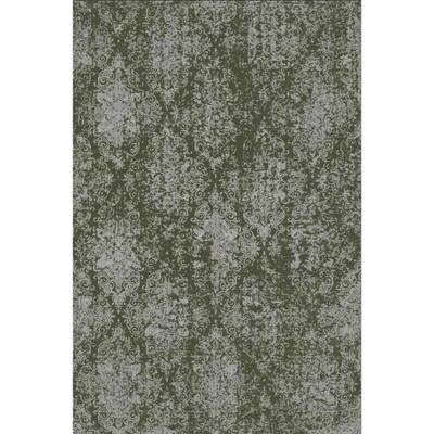 Washable Rug Vintage Rug Traditional Mat Floral Print Rug