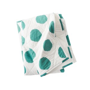 carol & frank Pet Quilt 50" x 44" Dot Lagoon - 1 of 4