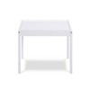 Lirago Kids Wood Table and 2 Chairs Children Activity Table Toddler Furniture Set for Creative Play and Learning White - 4 of 4