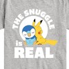 Boys' - Pokémon - The Snuggle Is Real Pikachu And Piplup Short Sleeve Graphic T-Shirt - 2 of 4