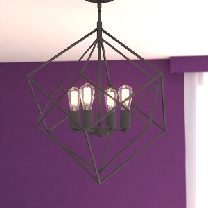 VAXCEL Rad 4 Light Geometric Pendant Cage Light - 1 of 4