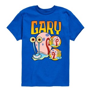 Boys' - SpongeBob SquarePants - Gary The Snail Short Sleeve Graphic T-Shirt - 1 of 4