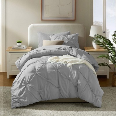 Nestl Bed in a Bag Pinch Pleat, 7 Piece Bedding Set
