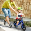 Costway Kids Balance Bike Lightweight Toddler Bicycle with Rotatable Handlebar Red/Blue - 3 of 4