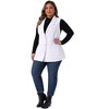 Agnes Orinda Women's Plus Size Sleeveless Buttons Notched Collar with Pockets Demin Vests - 3 of 4