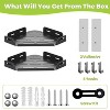 ATTOP Bathroom Shower Caddy 2 Pack, 304 Stainless Steel Shower Organizer with 4 Hooks - 2 of 4
