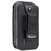 Nakedcellphone Vegan Leather Case with Belt Clip for Nokia 2760 2780 Flip Phone - Black - 3 of 4