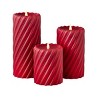Christmas Swirl Motion Flameless Candle 4x8 Red - 4 of 4