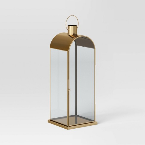 Long Line Lantern Medium Matt Gold