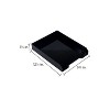 JAM Paper Stackable Front Loading Letter Tray Letter Size Black Plastic 2/Pack (344BLA) - 4 of 4