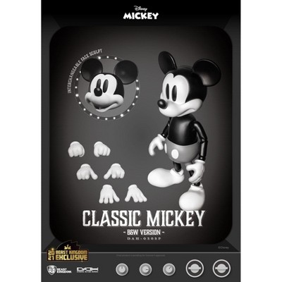 Classic Black and White Mickey Mouse Action Figure