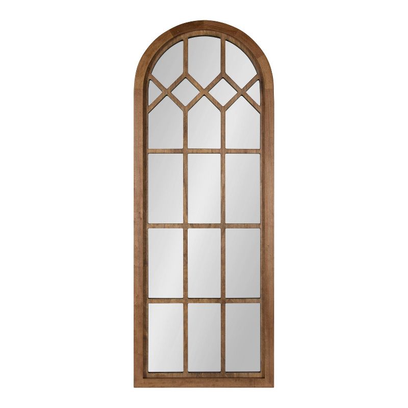 18&#34; x 47&#34; Gilcrest Windowpane Wall Mirror Rustic Brown - Kate &#38; Laurel All Things Decor, 3 of 8