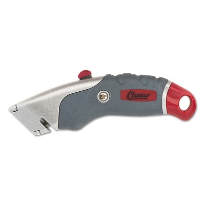 ACME Titanium Auto-Retract Utility Knife Gray/Red 2 3/10" Blade 18966