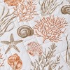 Red Marine Plant Pattern 3-Piece Comforter Set, King Size – Includes 1 Soft Lightweight Comforter and 2 Matching Pillowcases, Coastal Bedding - 4 of 4