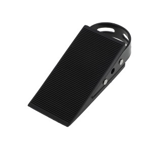 Unique Bargains Door Stop Under-Door Installation with Handle Stianless Steel Rubber 3.74"x1.97"x1.26" 1 Pc - 1 of 4