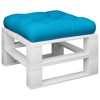 vidaXL Chair Cushion Outdoor Patio Pallet Seat Cushion Sofa Chair Pad Fabric - Blue 19.7" x 19.7" x 4.7" - 3 of 4