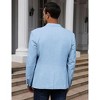 Coolmee Mens Blazers Wrinkle Linen Coat Business Casual One Button Slim Fit Travel Blazer Lightweight Suit Jacket - 2 of 3