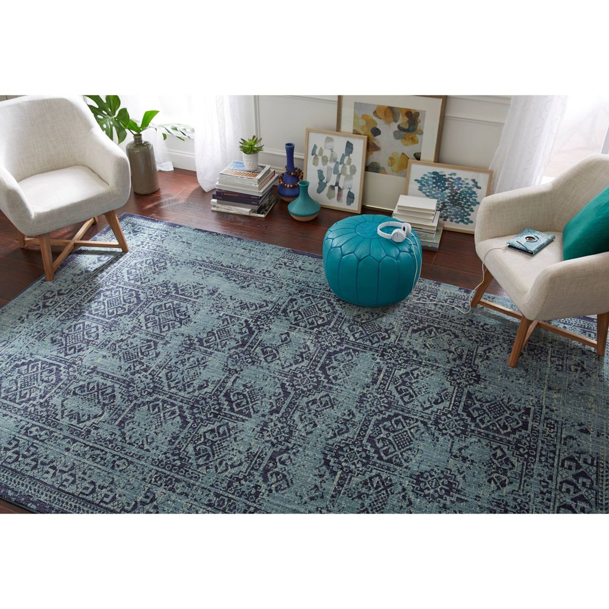 Overdyed Persian Area Rug - Threshold - thumbnail 10