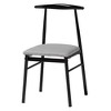 Baxton Studio Arnold Modern Industrial Grey Fabric and Metal 5-Piece Dining Set - 3 of 4