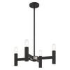 Livex Lighting Copenhagen 4 - Light Chandelier in  Black - 2 of 4
