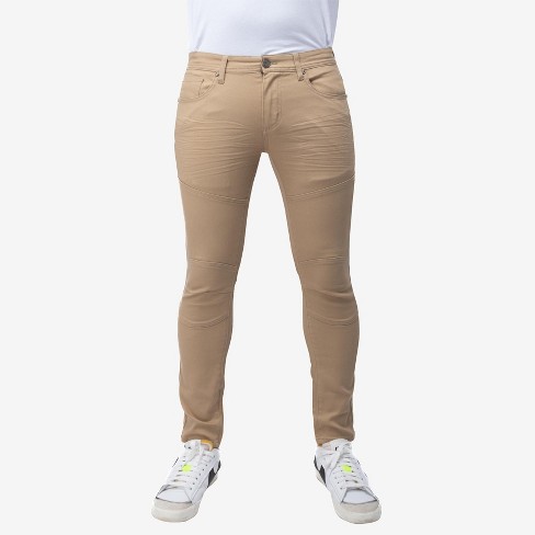 X Ray Men's 5-pocket Articulated Knee Commuter Pants In Khaki Size