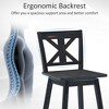 Costway 4PCS Swivel Bar Stools w/ Footrest Counter Height Chairs for Home - 4 of 4