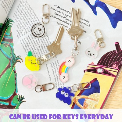 Wrapables Assorted Novelty Characters Keychain, Bag Charm Accessory for Purse Handbag Backpack (Set of 6) — фото 4