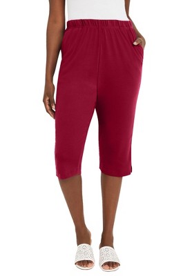 Jessica London Women's Plus Size Soft Ease Capri