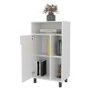 LunaLulinlk White Kitchen Open Storage Cabinets - 2 of 4