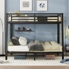 Full XL Over Queen Bunk Bed with Ladder and Guardrails - 2 of 4