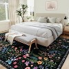 Washable Rugs, Living Room Rug, Non-Slip Soft Floral Rugs for Bedroom, Botanical Area Rug Carpet for Dining Room Guest Room - 4 of 4
