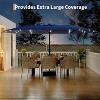 15 ft Rectangular Patio Umbrella Large Patio Umbrella with Crank Handle - 3 of 3