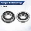 Unique Bargains Chrome Steel Rubber Shielded Flanged Ball Bearing - 4 of 4